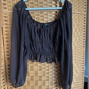 Dynamite balloon sleeve blouse